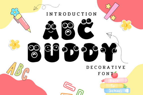 Abc Buddy: A Playful Decorative Font for Crafters and Small Business Owners