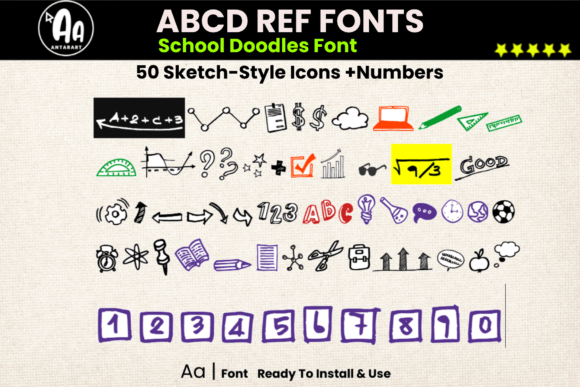 Abcd Ref School Icons Font: Visual Storytelling for Educational Marketing
