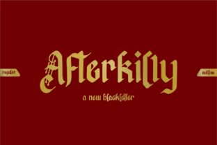 Afterkilly: A Bold Blackletter Font for Striking Brand Identities
