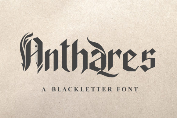Anthares: A Bold Blackletter Font for Editorial Impact