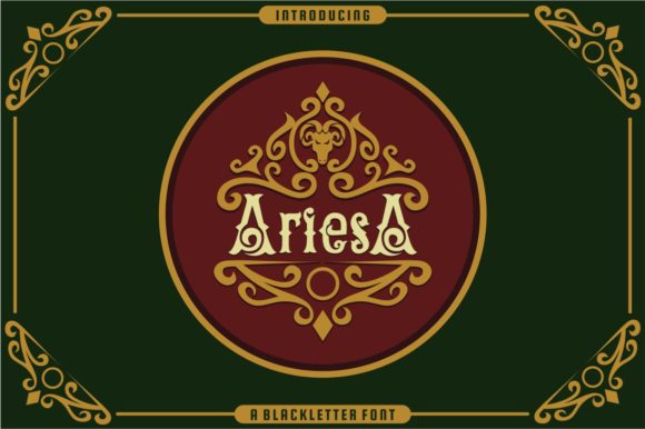 Ariesa: A Blackletter Font That Elevates Creative Branding