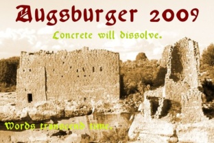 Augsburger 2009: A Bold Blackletter Font for Campaign Headlines and Brand Identity