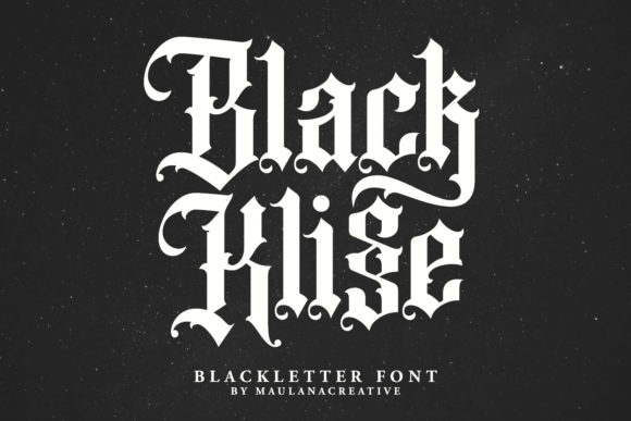 Black Klisse: A Bold Blackletter Font for High-Impact Campaign Design