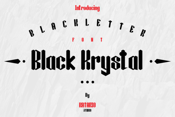 Black Krystal: A Vintage-Inspired Typeface That Elevates Handmade Product Design