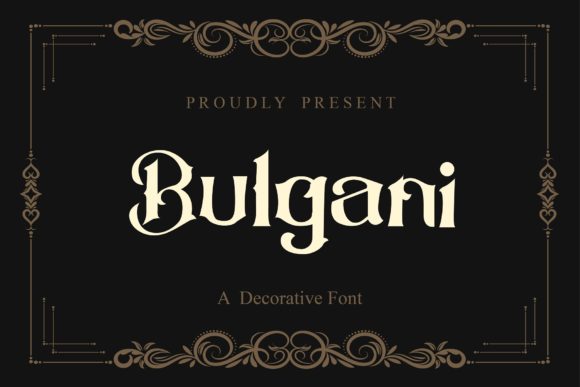 Bulgani: A Classic Blackletter Font for Distinctive Editorial Design