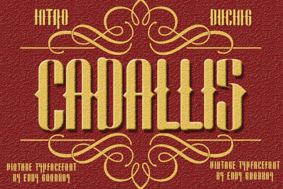 Cadallis: A Vintage Blackletter Font That Elevates Small Business Branding