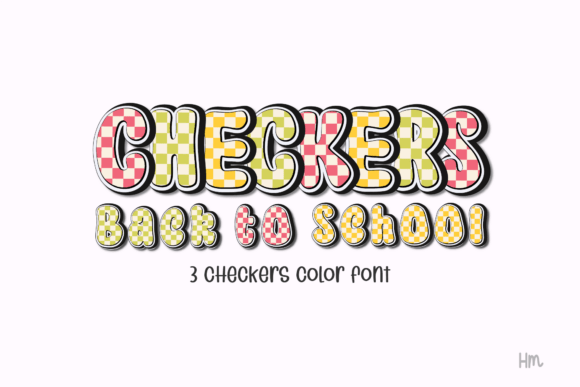 Checkers Yellow: A Vibrant Color Font for Creative Designs