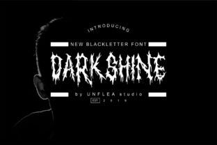 Darkshine: A Horror-Themed Blackletter Font for Spooky Craft Designs