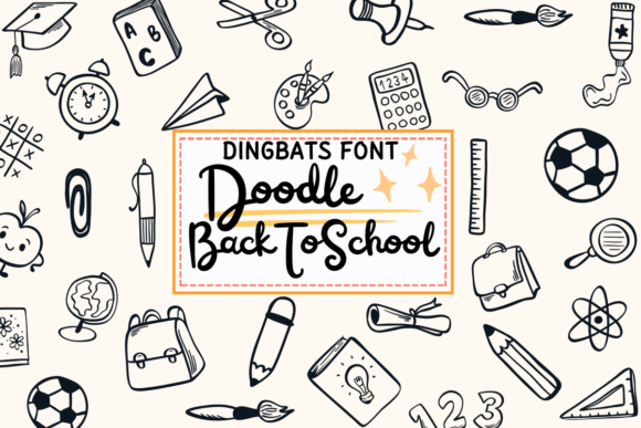 Doodle Back to School: A Designer’s Go-To Dingbats Typeface for Playful Branding