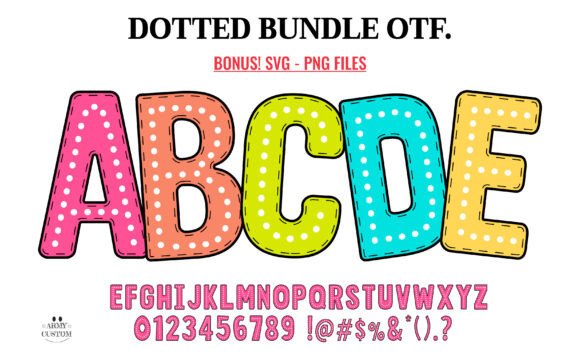 Dotted Back to School Font: A Joyful Typeface for Crafters & Makers