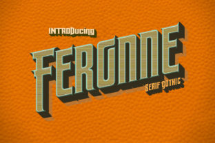 Feronne Family: A Bold Blackletter Typeface for Editorial Design and Digital Publishing