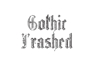 Gothic Trashed: A Bold Blackletter Font for Striking Web Design