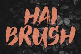 Hai Brush: A Dynamic Blackletter Font for Modern Design Projects