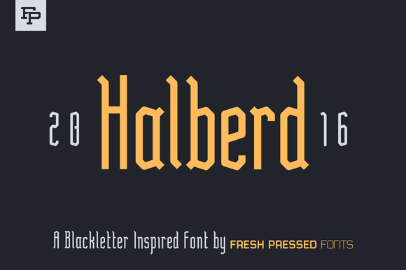 Halberd: A Blackletter-Inspired Font That Elevates Handmade Design