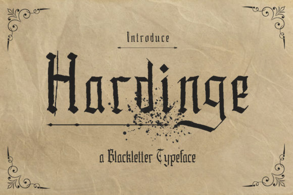 Hardinge: A Vintage Blackletter Font for Striking Craft and Brand Designs