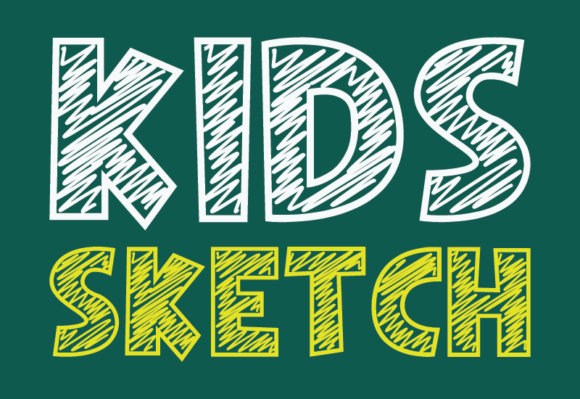 Kids Sketch: A Playful Font for Childhood-Themed Campaigns