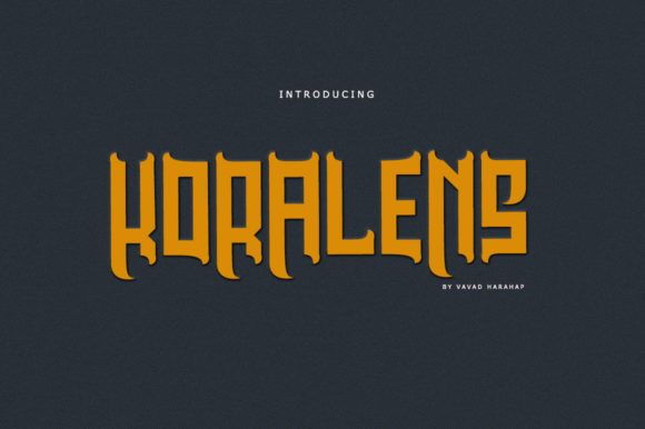 Koralens: A Bold Blackletter Font for Scroll-Stopping Campaign Design