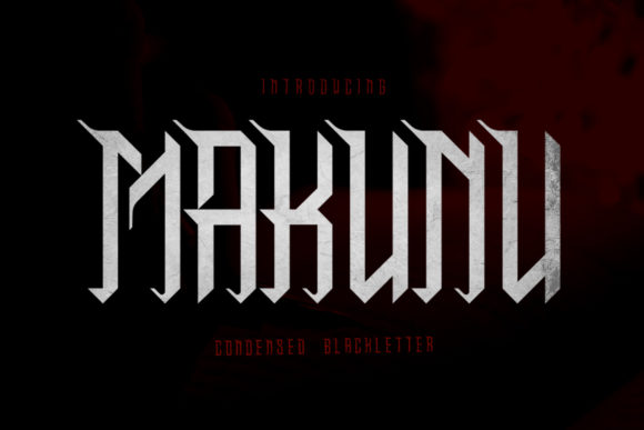 Makunu: A Bold Blackletter Font for Striking Business Branding