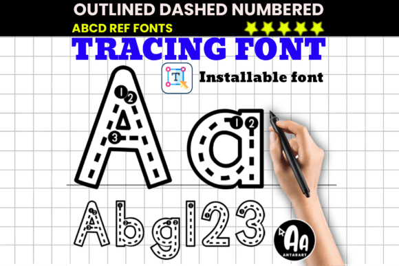 Outlined Dashed Tracing Font: A Designer’s Journey Through Branding a Local Café