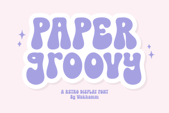 Paper Groovy: A Vintage Display Font for Digital Branding and Web Design