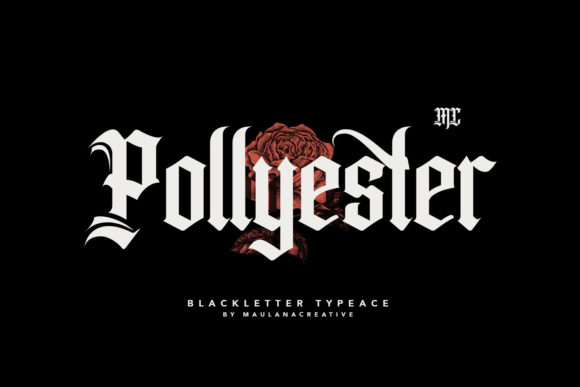 Pollyester: A Vintage Blackletter Font for Business Branding