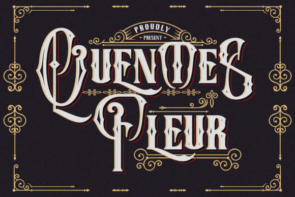 Quentes Fleur: The Blackletter Font That Elevates Handmade Product Design