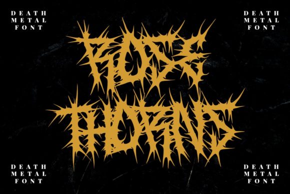 Rose Thorns: A Dramatic Blackletter Font for Bold Branding and Social Media