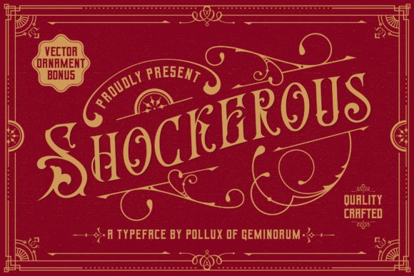 Shockerous: A Bold Blackletter Font for Professional Branding