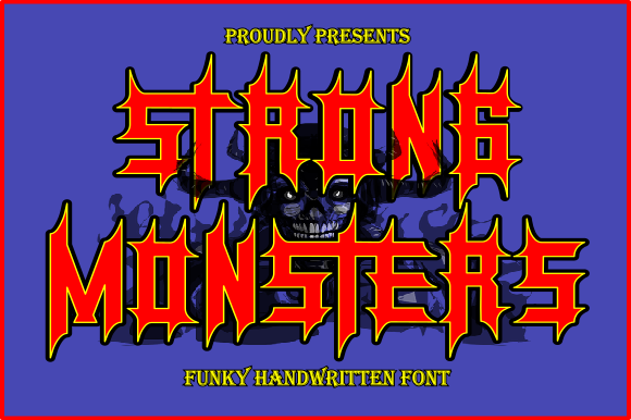 Strong Monsters: A Bold Blackletter Font for Dramatic Branding